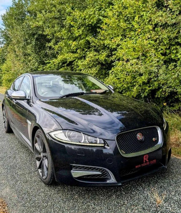  A black Jaguar XF