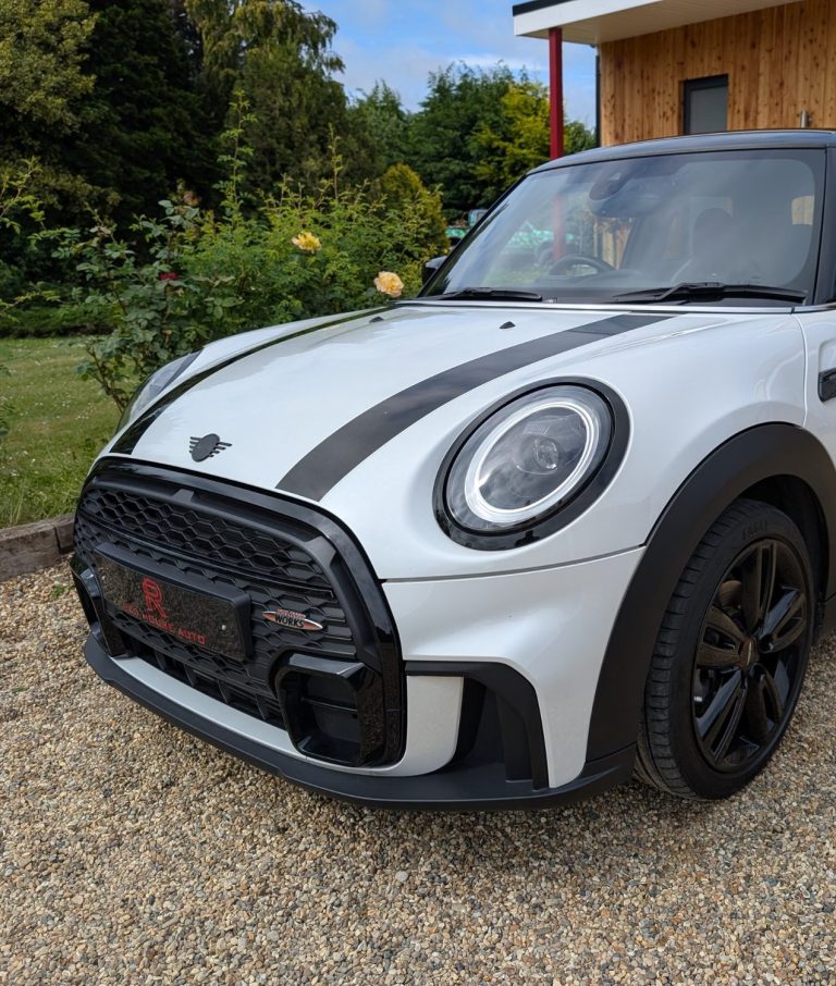 White Mini A white Mini Cooper